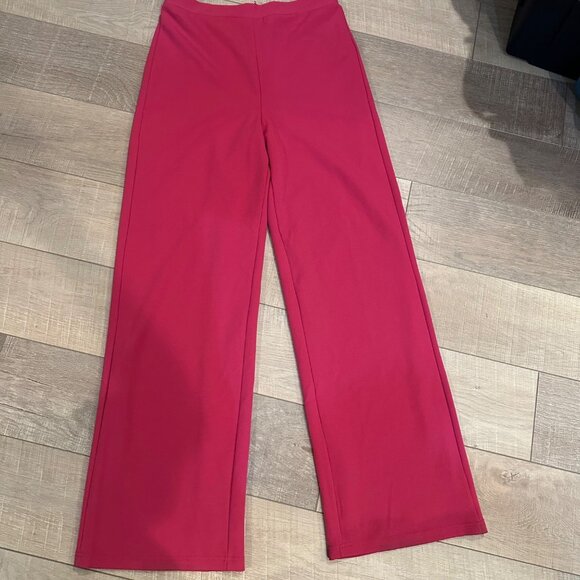 LULUS WOMENS PINK DRESS PANTS LARGE ZIP CLOSURE - Picture 1 of 9